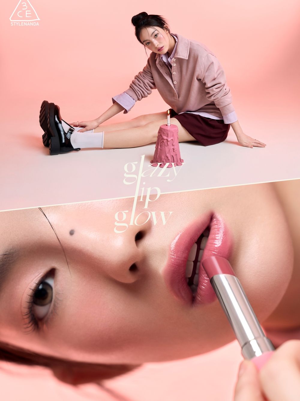 韓妞人手一支3CE「淡顏潤唇膏」台灣開賣！精緻甜甜圈膏體＋養膚精粹，精選人氣4色一抹融膚顯白！-13