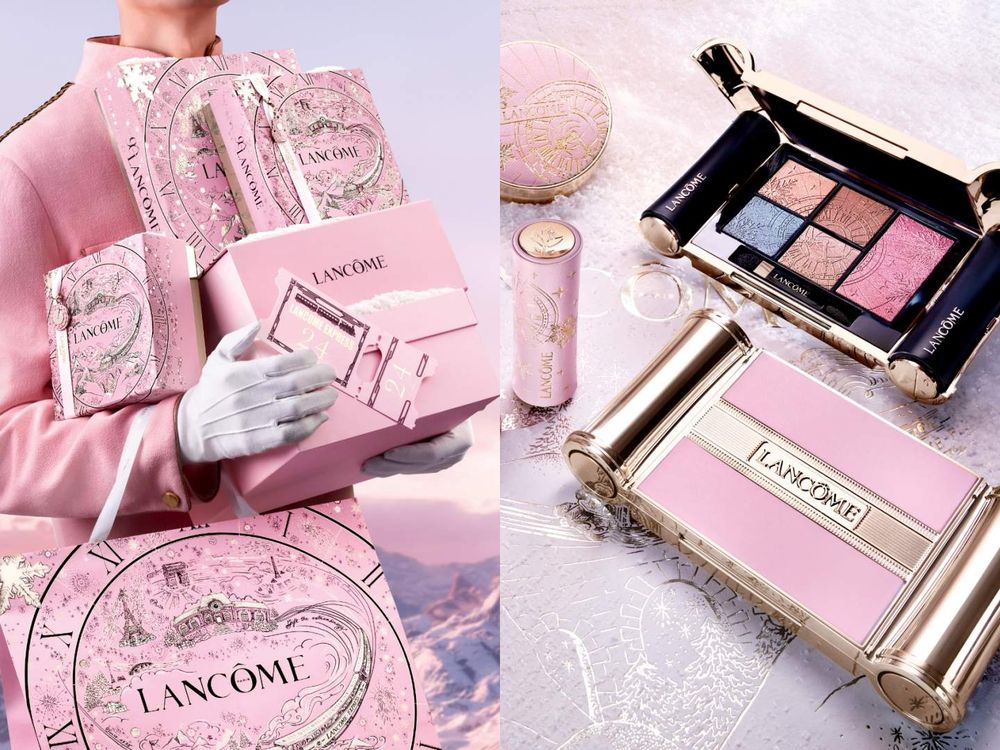 2025蘭蔻90週年聖誕限定彩妝美瘋了！奧賽時鐘絕美眼彩盤、絲絨小蠻腰、精華果凍唇蜜...引爆斷貨預感！-2