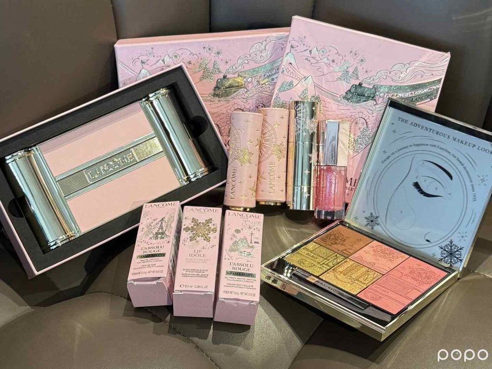 2025蘭蔻90週年聖誕限定彩妝美瘋了！奧賽時鐘絕美眼彩盤、絲絨小蠻腰、精華果凍唇蜜...引爆斷貨預感！-6