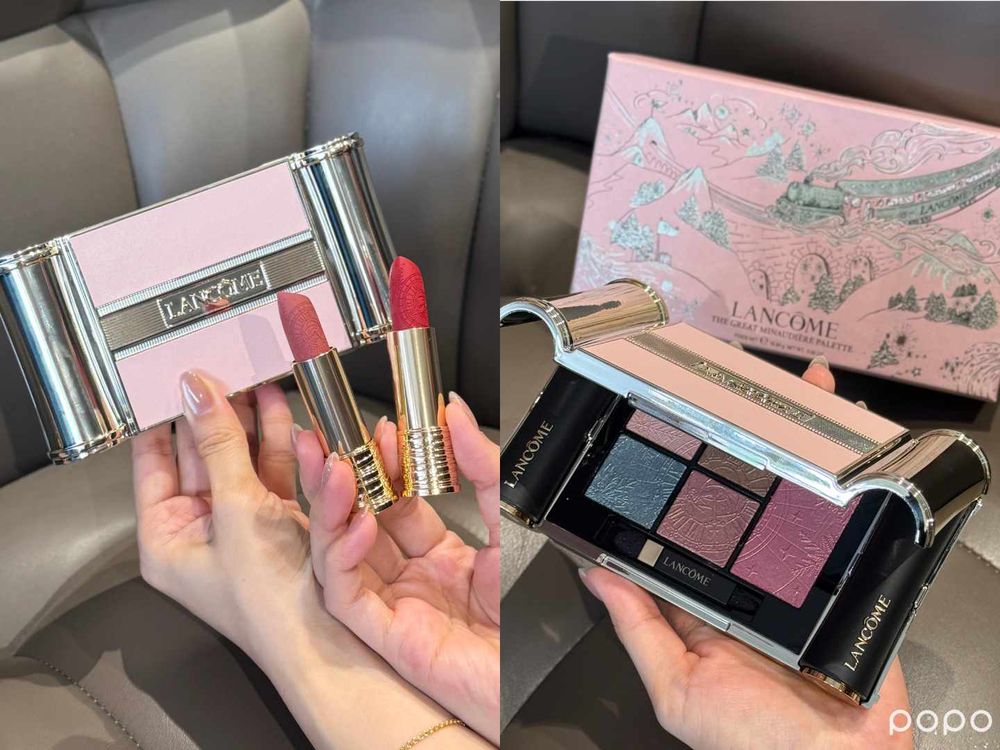 2025蘭蔻90週年聖誕限定彩妝美瘋了！奧賽時鐘絕美眼彩盤、絲絨小蠻腰、精華果凍唇蜜...引爆斷貨預感！-12