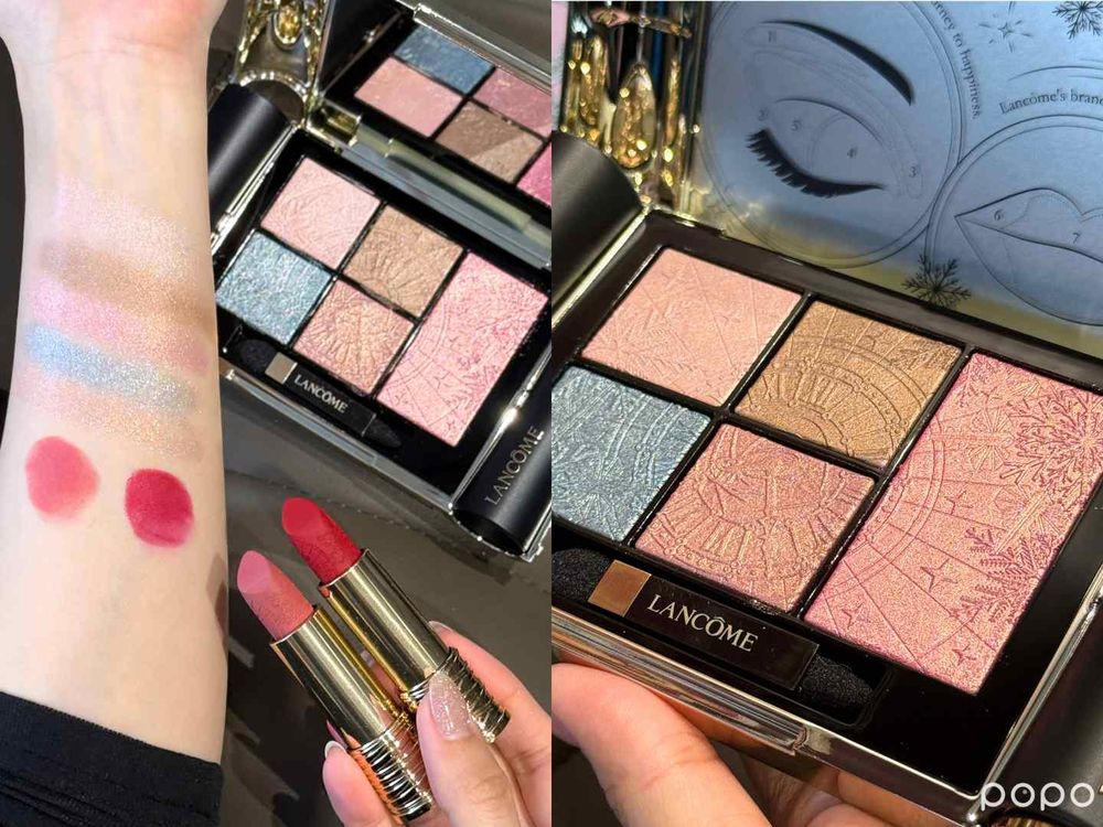 2025蘭蔻90週年聖誕限定彩妝美瘋了！奧賽時鐘絕美眼彩盤、絲絨小蠻腰、精華果凍唇蜜...引爆斷貨預感！-13