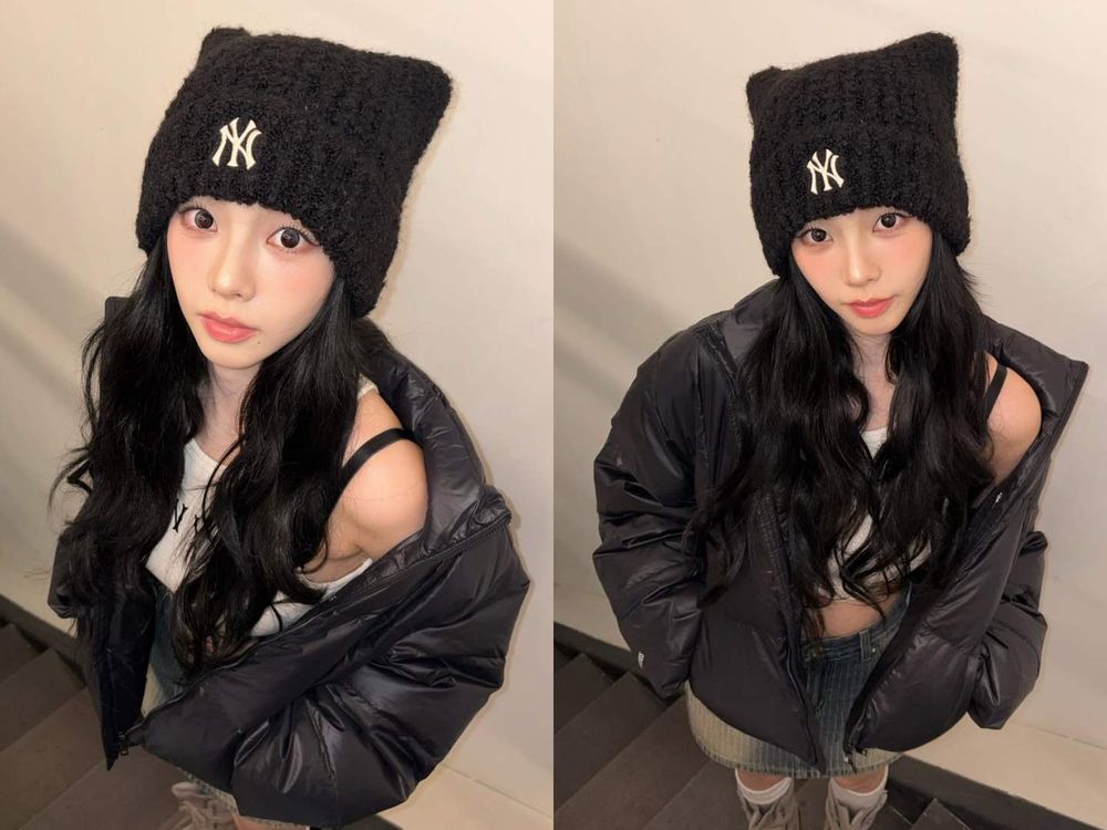 巴拉克拉法帽退場！韓星今年都改戴貓耳帽！GD權志龍、金泰亨都愛上！Karina同款千元就有！-3