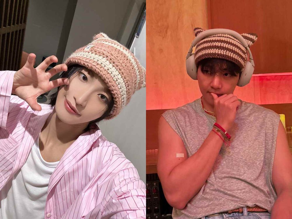 巴拉克拉法帽退場！韓星今年都改戴貓耳帽！GD權志龍、金泰亨都愛上！Karina同款千元就有！-6