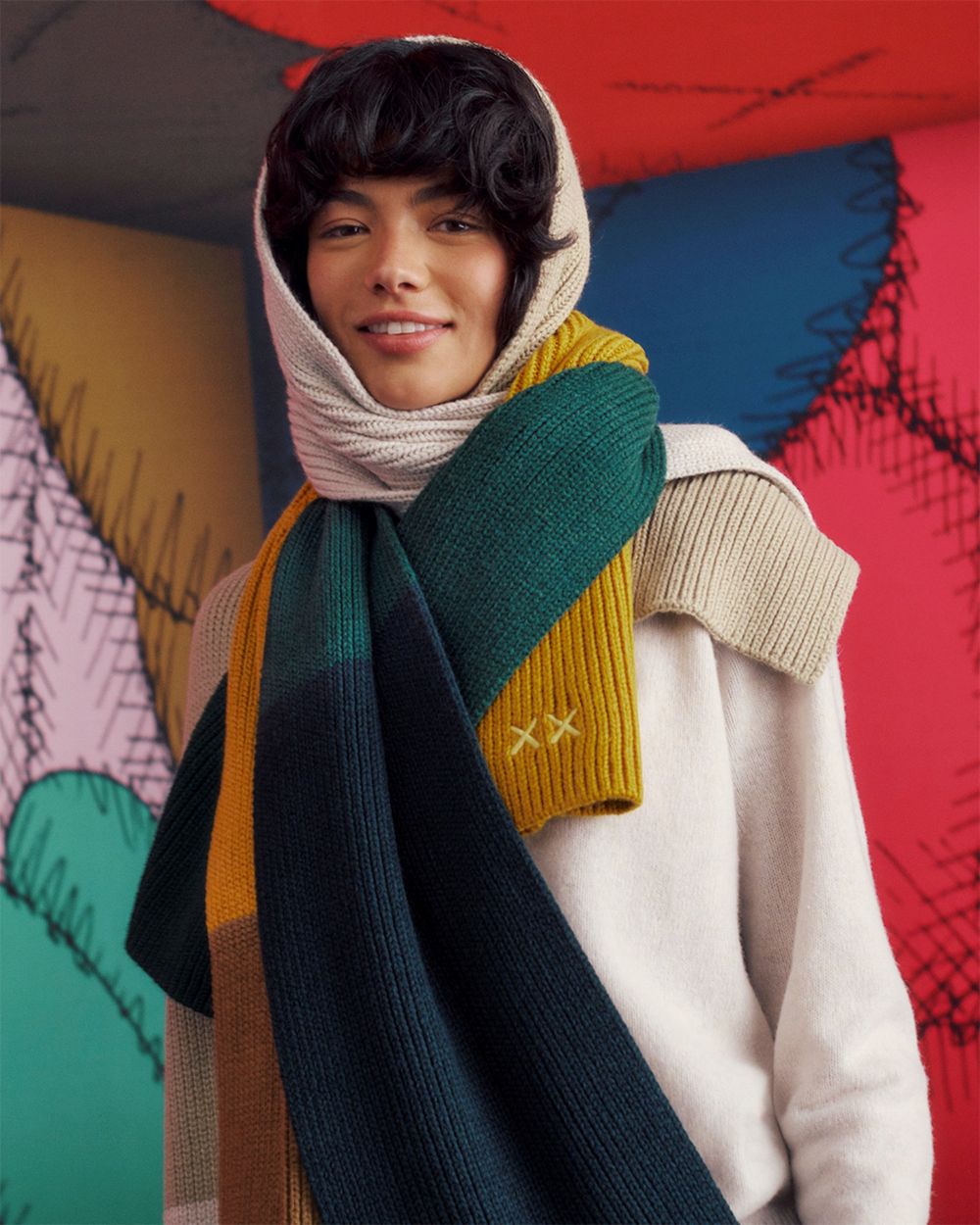 UNIQLO X KAWS聯名回來了！冬天專屬「毛衣、手套、毛帽」太好看！XX標誌都想入手！-7