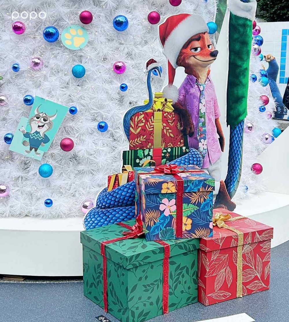 2025聖誕節必拍「動物方城市2聖誕樹」！雪白聖誕樹+狐狸紅綠燈太欠拍、新角色矮袋鼠也現身！-11
