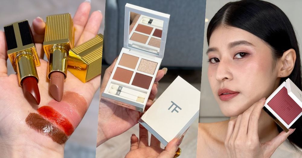 年度必擁有頂奢唇膏！TOM FORD設計師唇膏換上限量T字＋雕紋外殼，2025聖誕限定「雪白彩妝」飄仙氣！-1