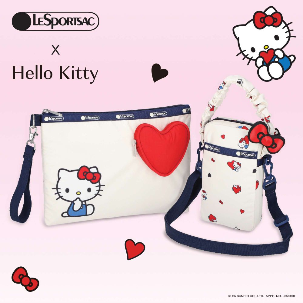 今年別再錯過！LeSportsac再度聯名Hello Kitty「蝴蝶結愛心包」可愛爆！手慢搶不到！-6