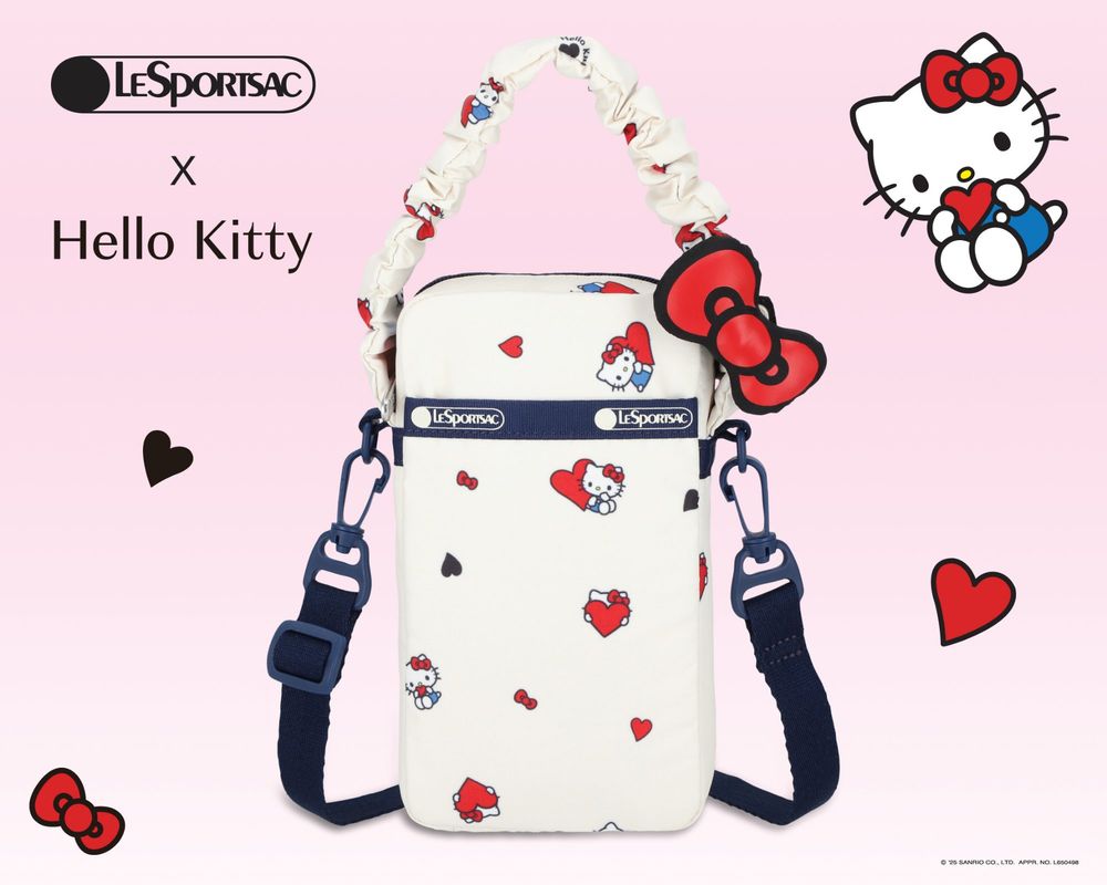 今年別再錯過！LeSportsac再度聯名Hello Kitty「蝴蝶結愛心包」可愛爆！手慢搶不到！-8