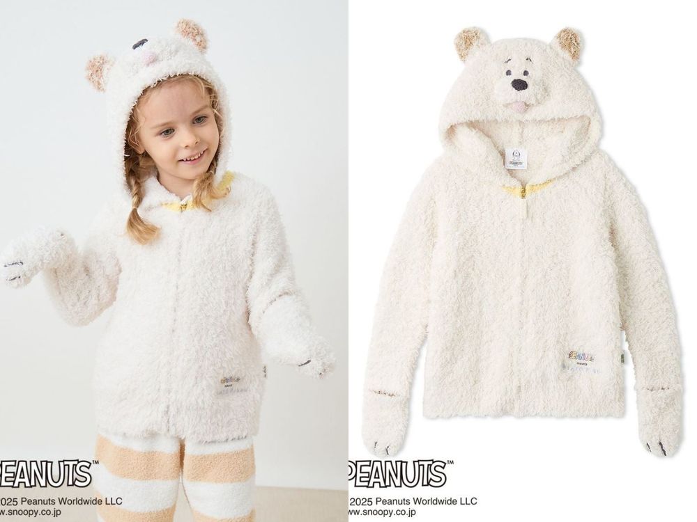 這波真的忍不了！GELATO PIQUE史努比聯名可愛爆擊！軟綿睡衣、襪子...連小孩外套我都要！-3