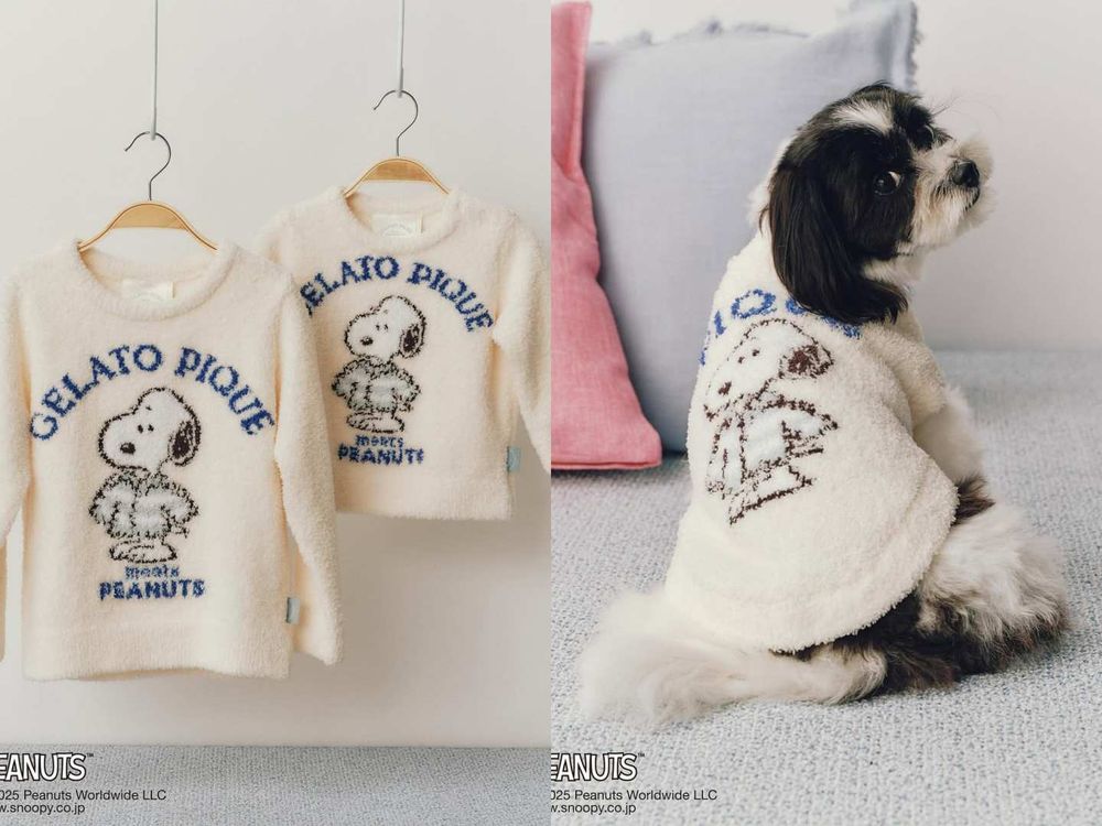這波真的忍不了！GELATO PIQUE史努比聯名可愛爆擊！軟綿睡衣、襪子...連小孩外套我都要！-6