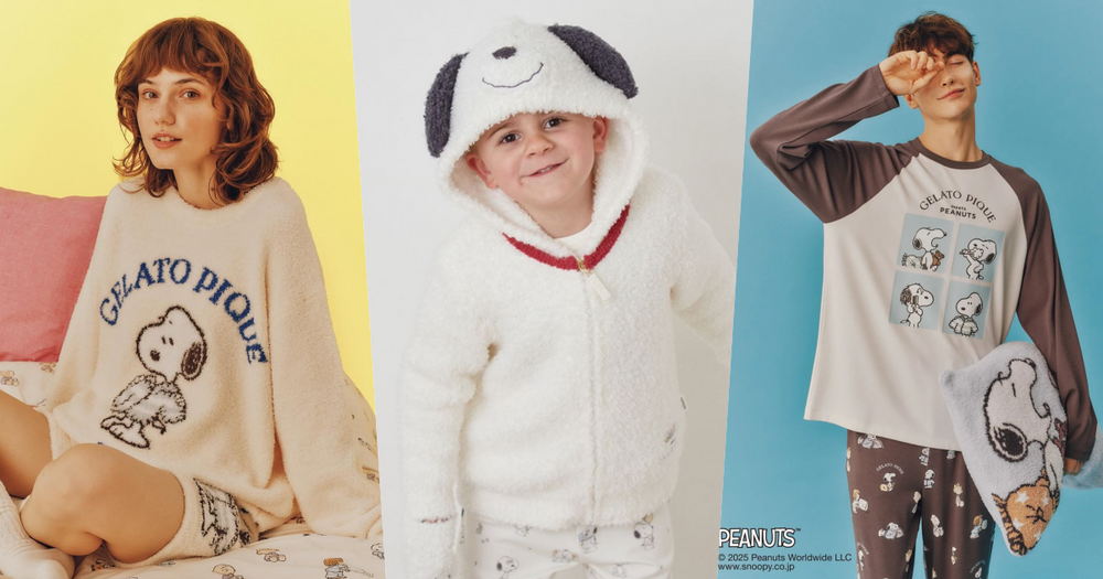 這波真的忍不了！GELATO PIQUE史努比聯名可愛爆擊！軟綿睡衣、襪子...連小孩外套我都要！-1