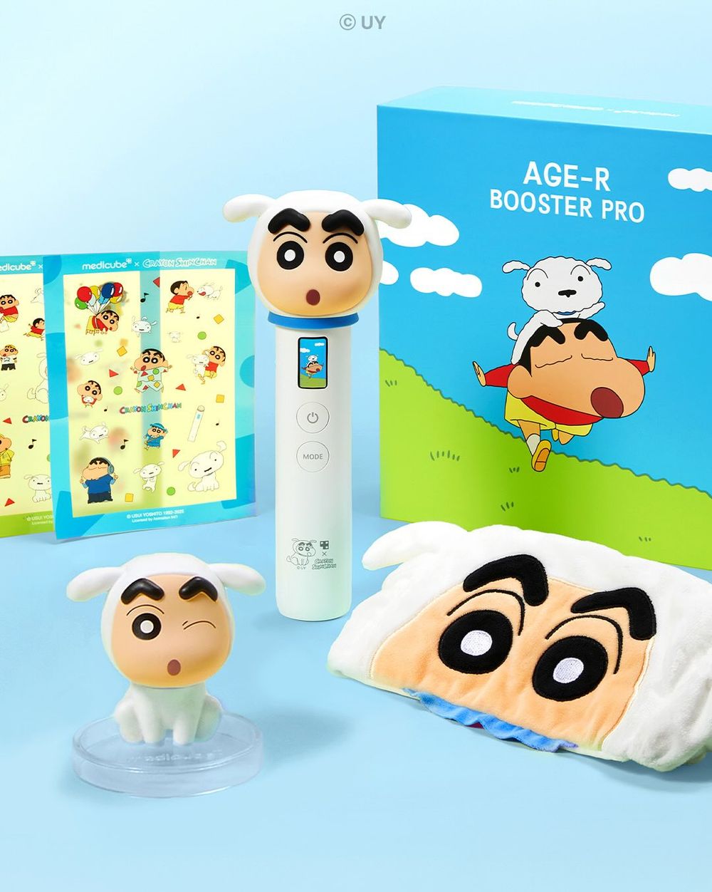 與張員瑛的美肌距離只差一台美容儀！Medicube x 蠟筆小新夢幻連動「小新小白收納頭套、公仔」可愛到想整套收藏！-4