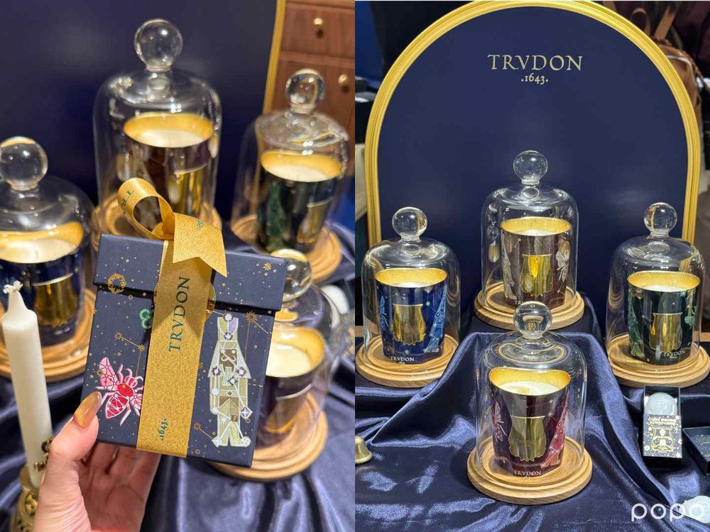  高級又柔軟的聖誕香氣降臨！TRUDON「星界系列」收藏級手繪香氛燭杯，冷杉、肉桂香草、熱紅酒香，節慶氣氛拉滿！-10