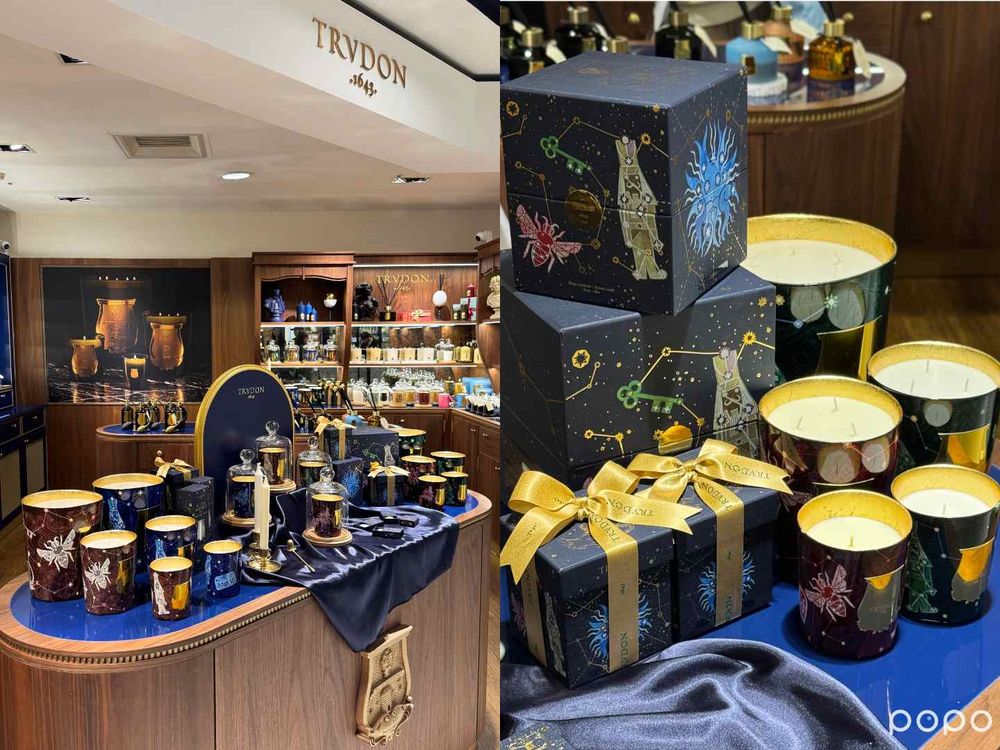  高級又柔軟的聖誕香氣降臨！TRUDON「星界系列」收藏級手繪香氛燭杯，冷杉、肉桂香草、熱紅酒香，節慶氣氛拉滿！-4