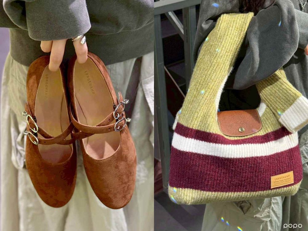 Longchamp又來逼人發瘋！最新「針織綁帶包、麂皮瑪莉珍鞋」預計成為今年必搶爆款！-5