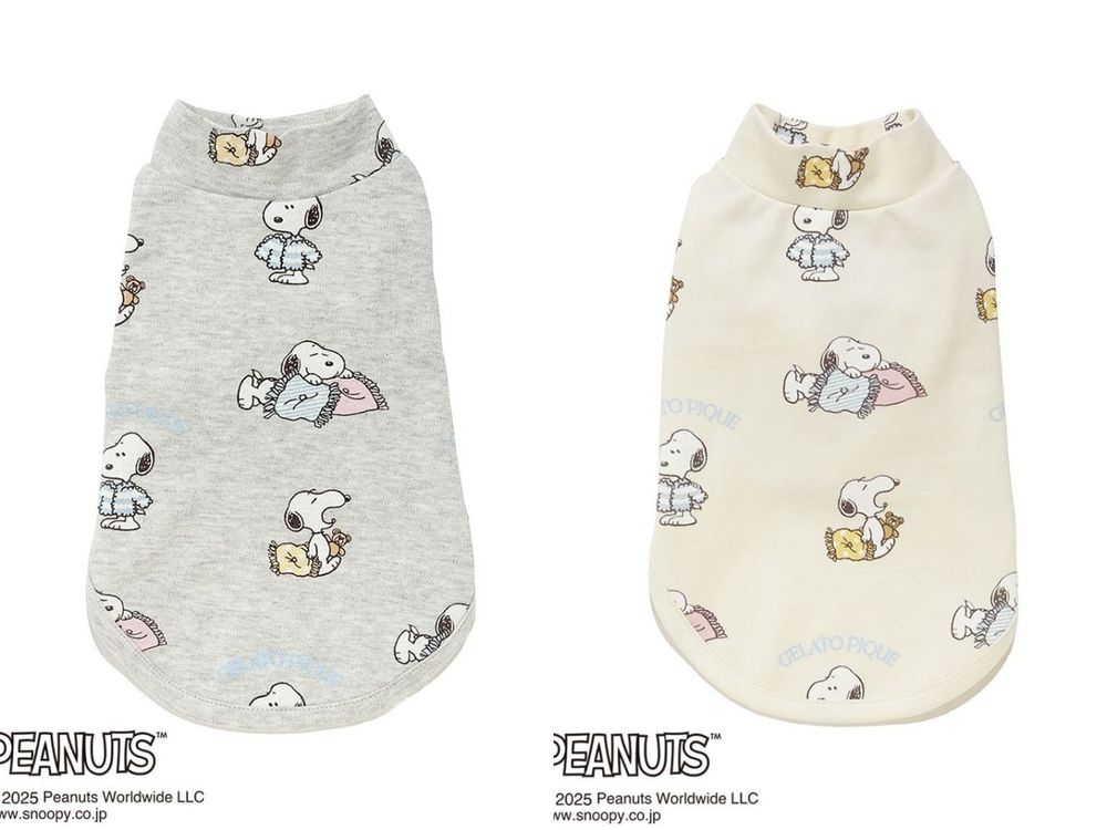 毛孩家長秒開錢包！gelato pique史努比聯名「寵物服飾」萌翻天！狗狗披風不買不行！-8