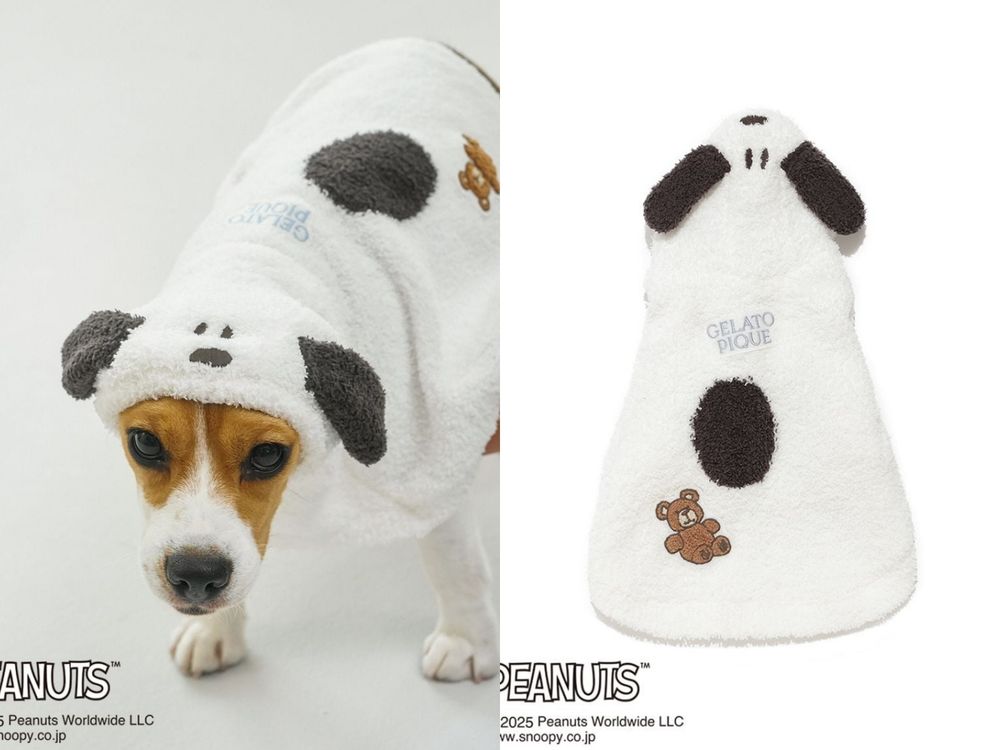 毛孩家長秒開錢包！gelato pique史努比聯名「寵物服飾」萌翻天！狗狗披風不買不行！-3