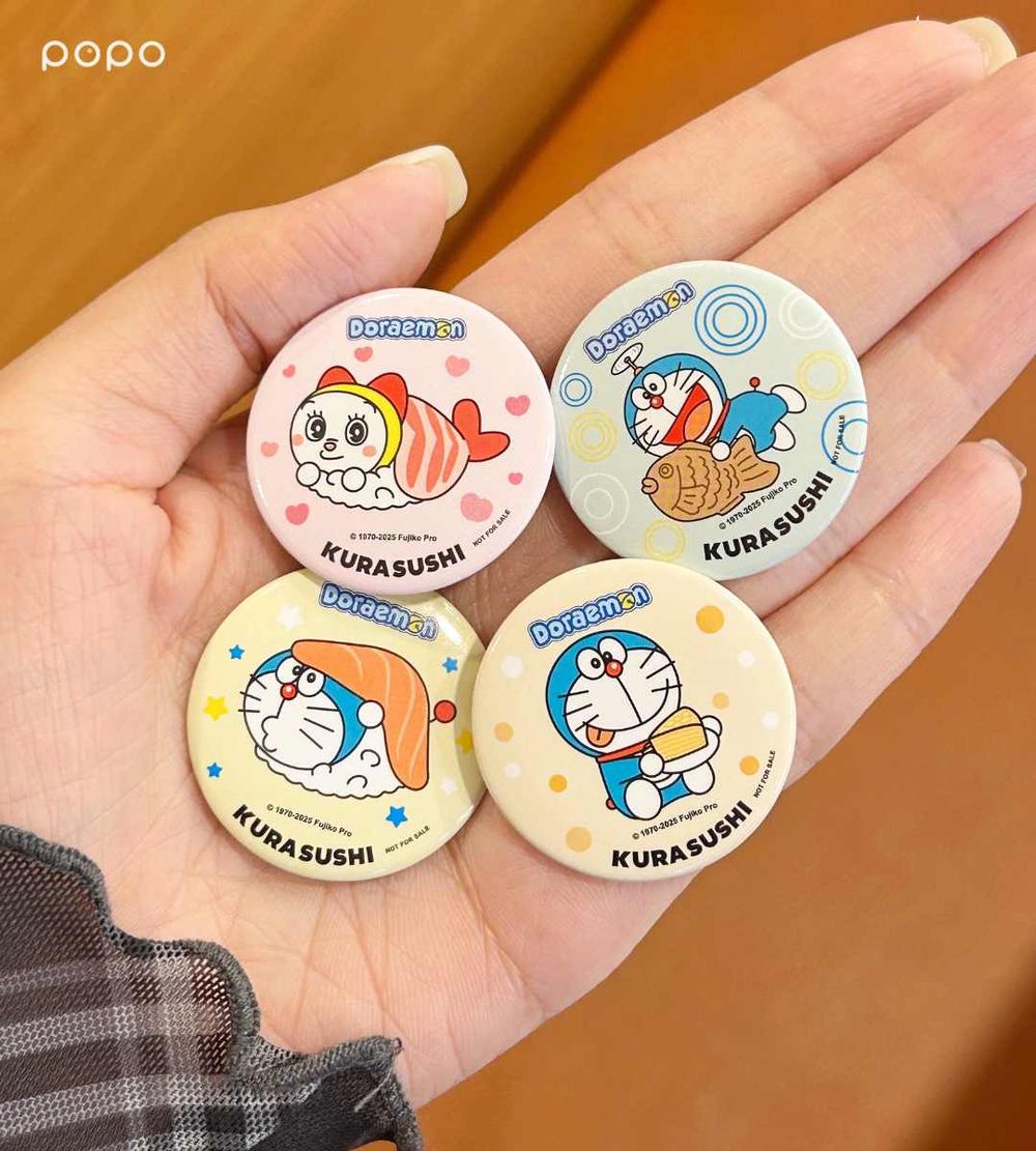 藏壽司最新扭蛋是哆啦A夢！萌翻「玉子燒哆啦A夢吊飾、豆皮壽司哆啦美磁鐵」全都太欠收藏！-2