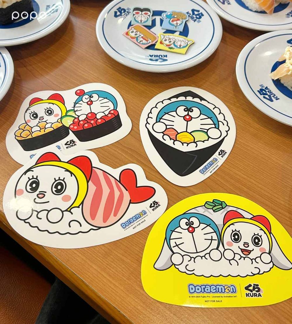 藏壽司最新扭蛋是哆啦A夢！萌翻「玉子燒哆啦A夢吊飾、豆皮壽司哆啦美磁鐵」全都太欠收藏！-8