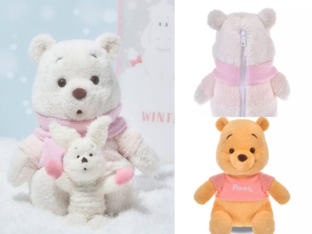 日妞社群狂討論！日本迪士尼超可愛「雪白小熊維尼玩偶、大頭維尼絨毛手套」這天開賣！-5
