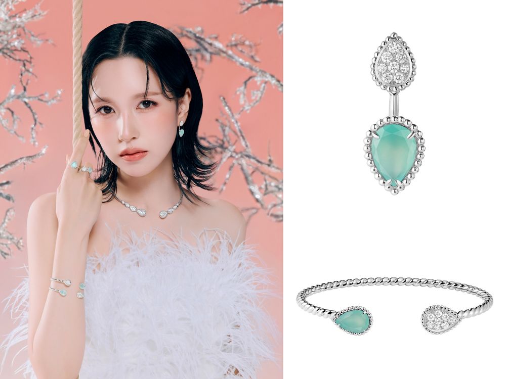 韓韶禧、Mina化身Boucheron寶詩龍雪中精靈！「高珠美人顏」根本就是人間行走的鑽石！-6
