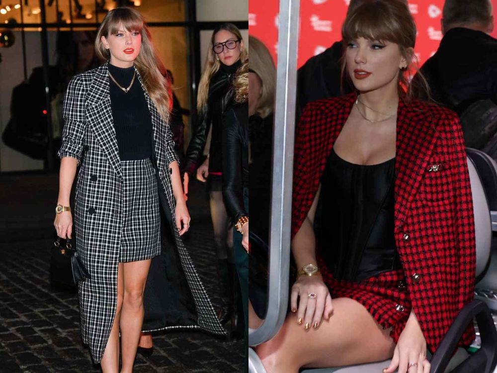 泰勒絲超愛LOUIS VUITTON！私服「盒子包、Tambour腕錶」狂出鏡，連求婚造型都選LV手鐲！-13