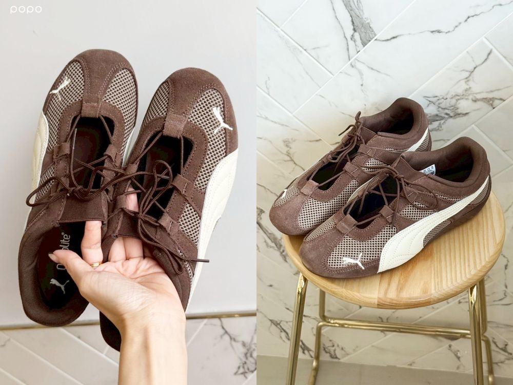 PUMA隱賣款芭蕾鞋出新色！秋冬感「熊寶寶咖、玫瑰粉」官網一上架又搶翻了！-3