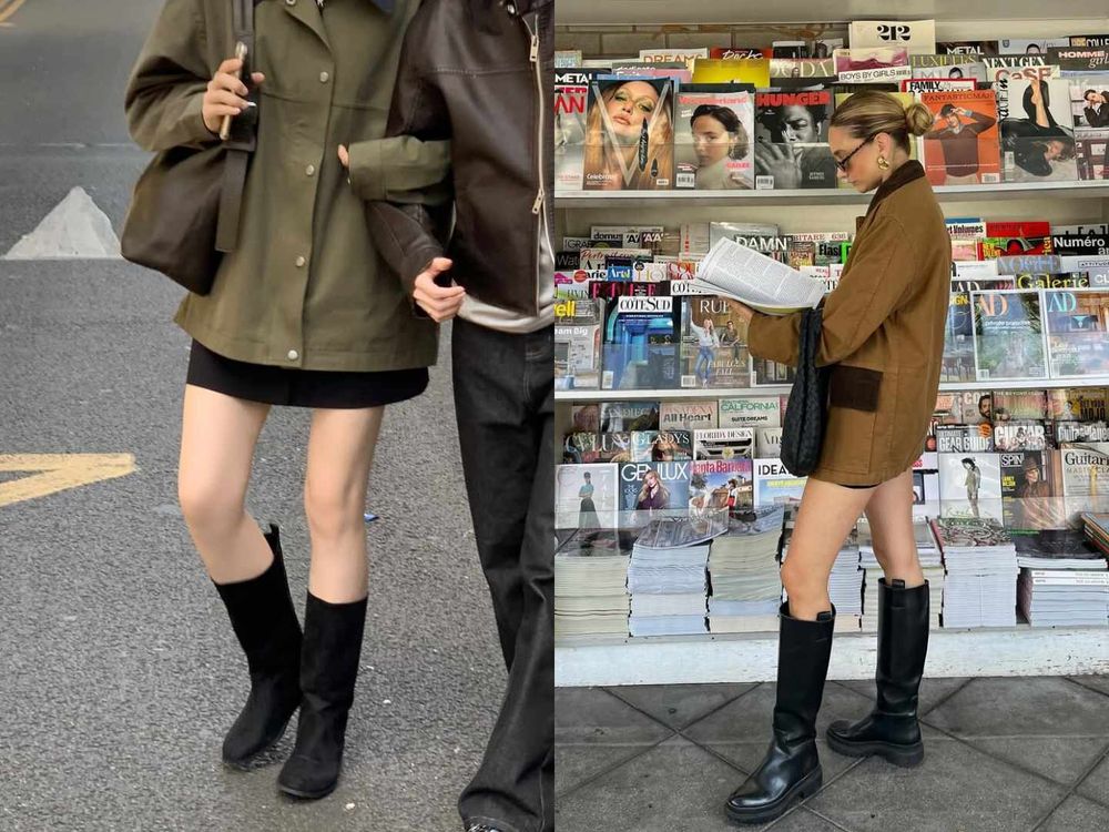 不費力也能很時髦！秋冬5招「高級版巴恩風」穿搭！長靴＋短裙是今年流行關鍵字！-14