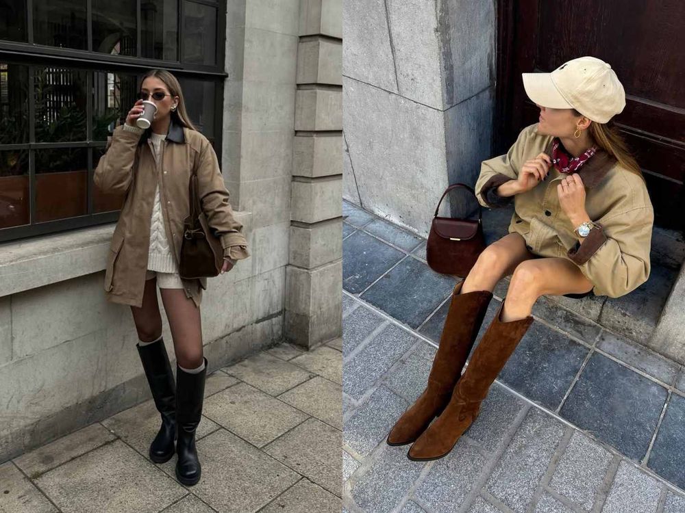 不費力也能很時髦！秋冬5招「高級版巴恩風」穿搭！長靴＋短裙是今年流行關鍵字！-13