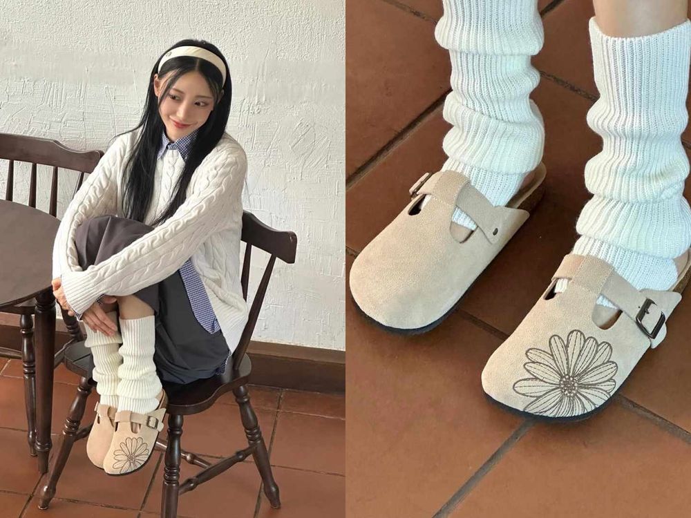 韓妞都瘋了！Mardi Mercredi推出「小雛菊勃肯鞋」T字型扣帶一秒穿出鉛筆腿！-4