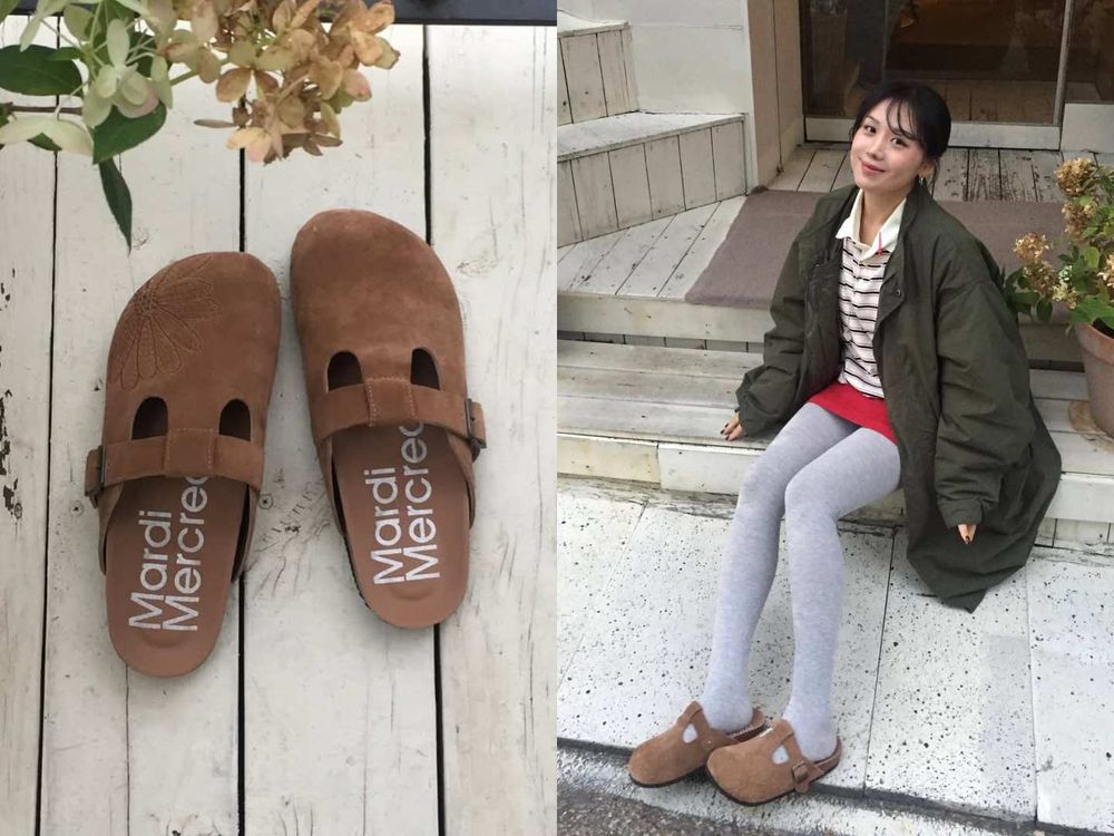 韓妞都瘋了！Mardi Mercredi推出「小雛菊勃肯鞋」T字型扣帶一秒穿出鉛筆腿！-9