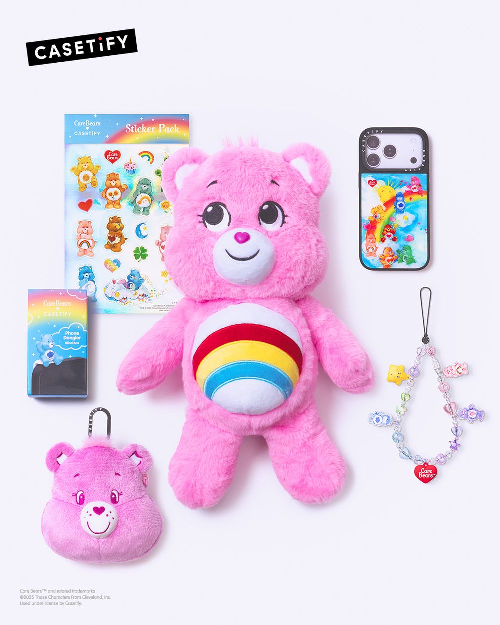 CASETiFY太會聯名！首度推出Care Bears彩虹熊系列！竟還推出吊飾盲盒！？-10