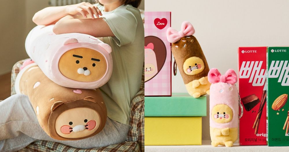 Kakao Friends跟PEPERO聯名了！「草莓巧克力棒萊恩玩偶」韓妞都在搶、巧克力春植吊飾也超欠買！-1