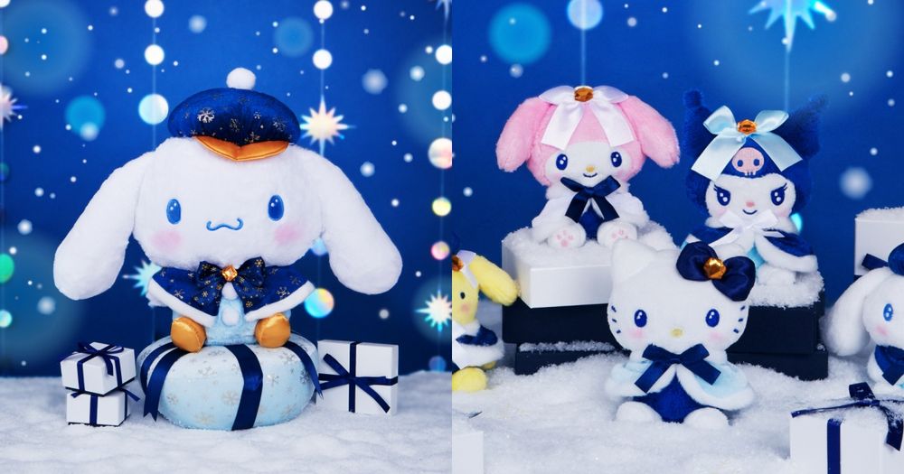 日本開賣聖誕限定三麗鷗快樂賞！超奢華「雪花披風大耳狗玩偶、小公主Hello Kitty絨毛吊飾」全都想要！-1