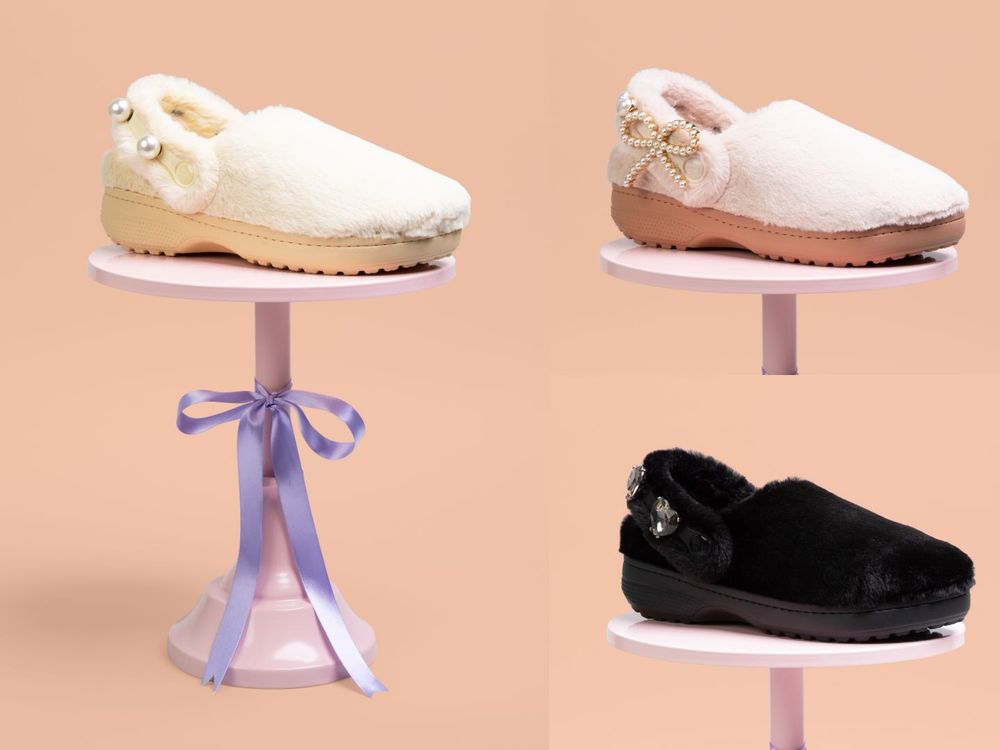 冬天好需要！Crocs刷毛洞洞鞋連韓女都狂搶！推爆奶油香草色、小熊毛絨感太療癒！-4