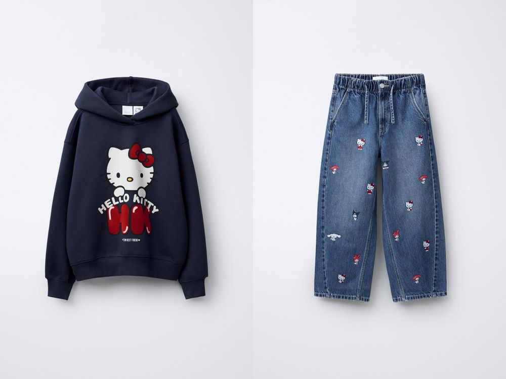 ZARA竟然偷偷上架「Kitty聯名系列」超可愛！毛帽、雪靴、衛衣...忍不住想結帳！-3