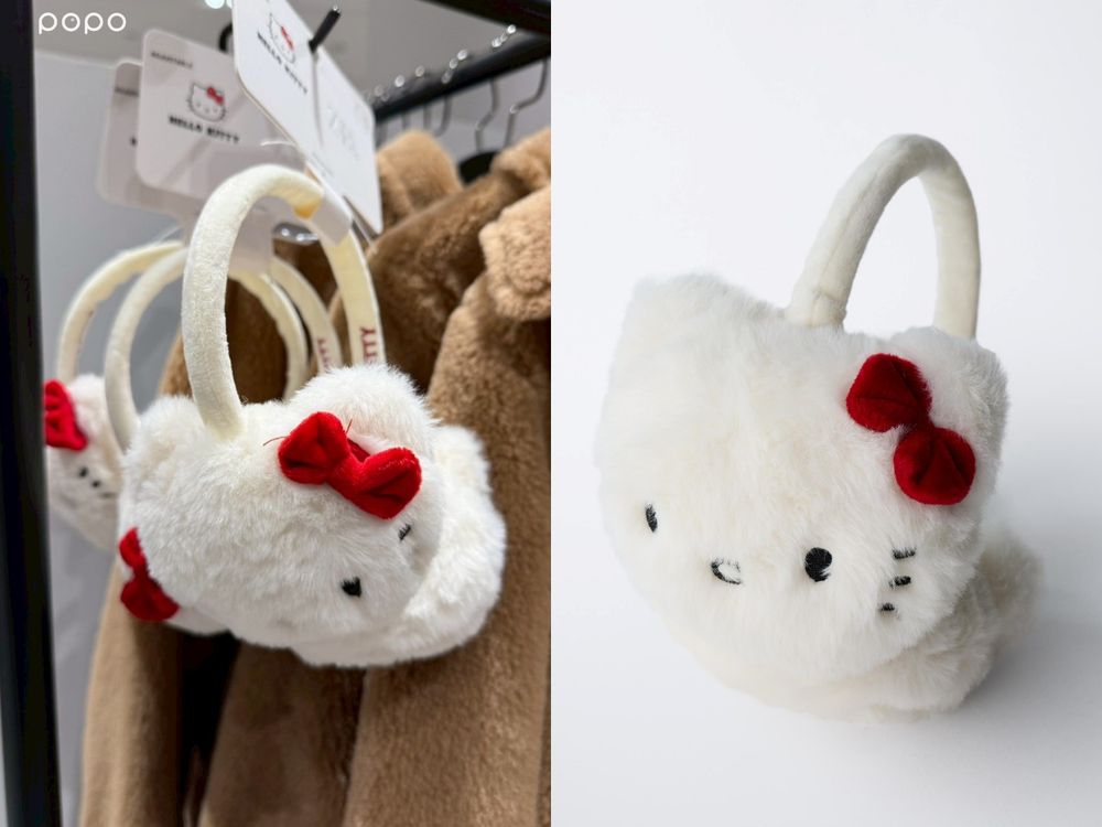 ZARA竟然偷偷上架「Kitty聯名系列」超可愛！毛帽、雪靴、衛衣...忍不住想結帳！-6