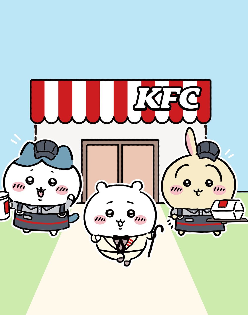 肯德基跟吉伊卡哇聯名了！限定炸雞桶&飲料杯可愛到捨不得丟、還有超萌「店員烏薩奇」吊飾要買！-2