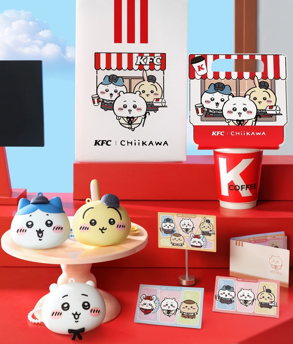 肯德基跟吉伊卡哇聯名了！限定炸雞桶&飲料杯可愛到捨不得丟、還有超萌「店員烏薩奇」吊飾要買！-8
