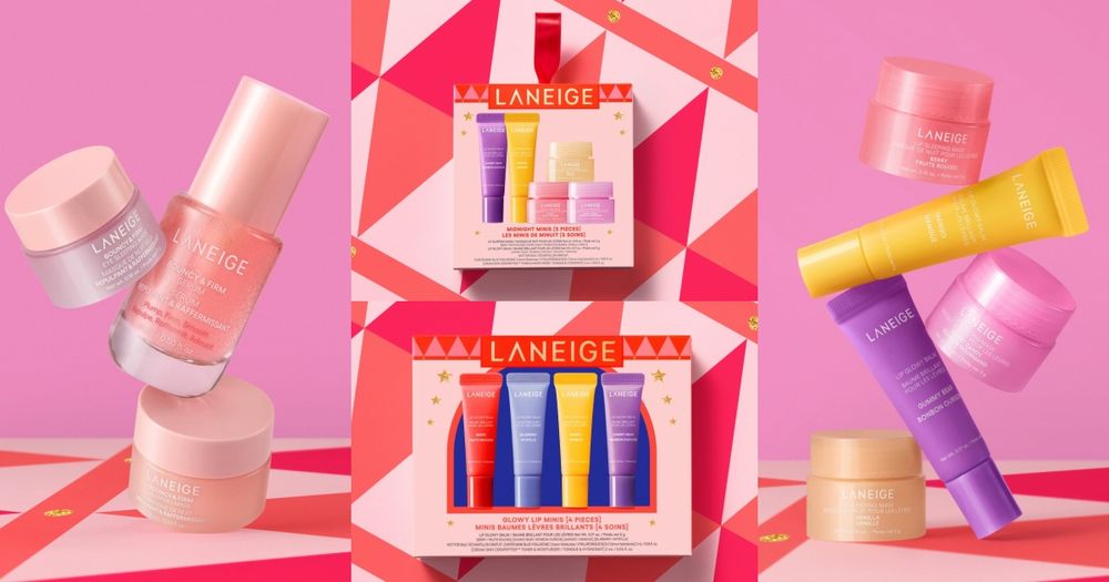 千元內交換禮物首選！蘭芝「夢幻聖誕禮盒」果凍水光潤唇膏、晚安唇膜、水光精華，全變成「彩蛋級迷你禮物」！ -1