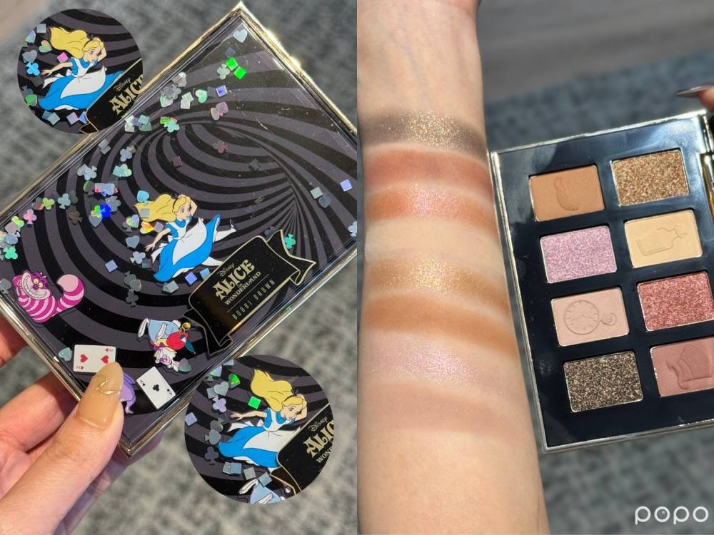 史上最夢幻迪士尼聯名彩妝來了！Bobbi Brown × 愛麗絲夢遊仙境限量系列，金緻緞光唇膏限定色、8色眼影配色美炸！-15