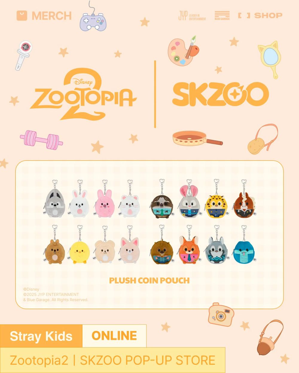 STAY瘋掉！Stray Kids《動物方城市2》聯名玩偶&鑰匙圈萌翻太欠收、還能看見SKZOO現身電影裡？-3