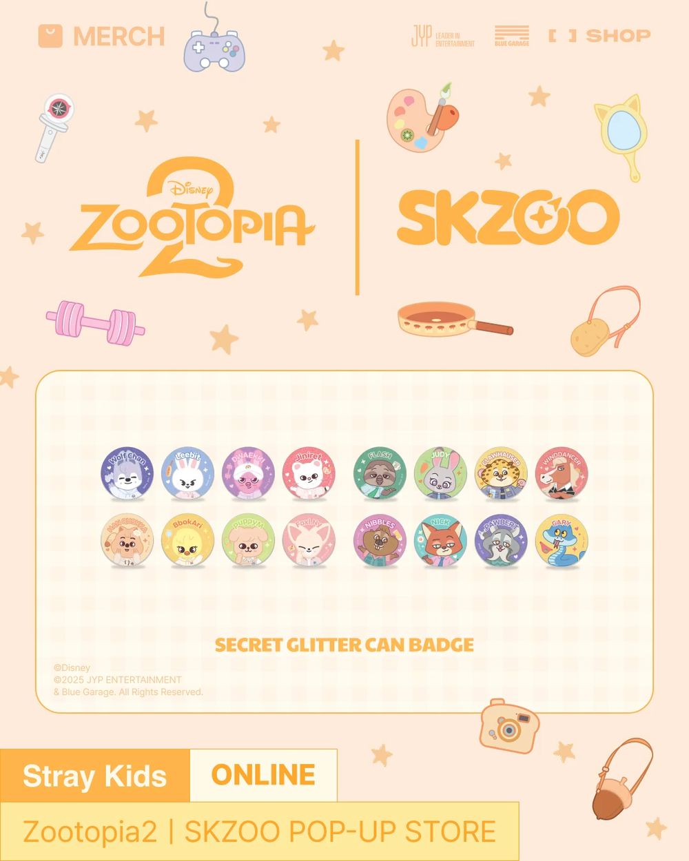 STAY瘋掉！Stray Kids《動物方城市2》聯名玩偶&鑰匙圈萌翻太欠收、還能看見SKZOO現身電影裡？-9