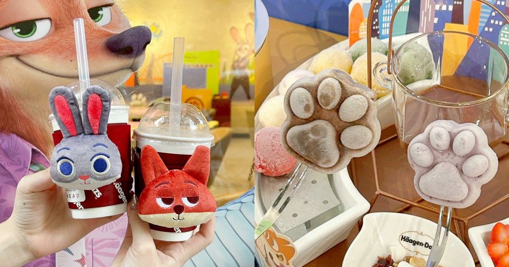 哈根達斯跟《動物方城市2》聯名了！Q翻巧克力奶昔+絨毛尼克杯套太欠買、還有腳掌冰淇淋火鍋要吃！-1