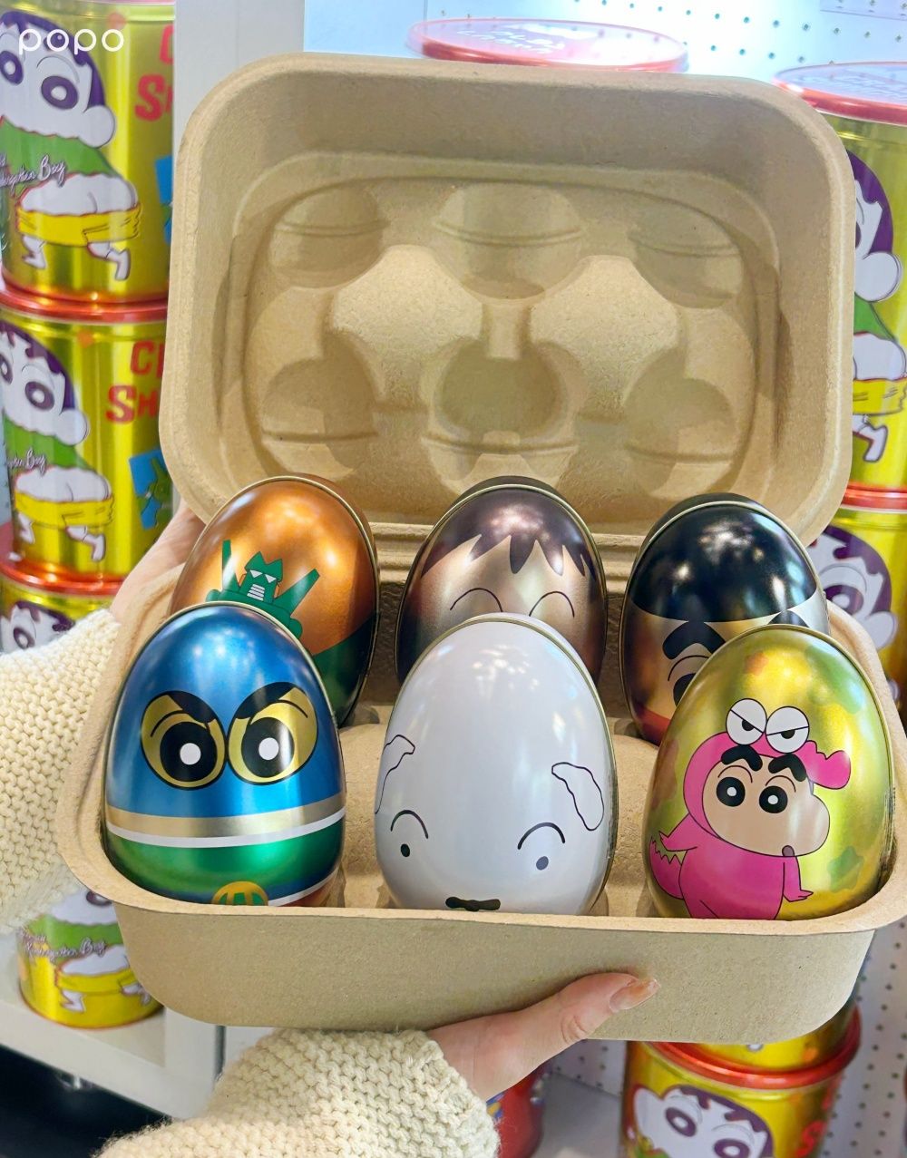 史上最可愛鐵盒餅乾專賣店！TINPOP「玩具總動員蛋盒裝餅乾、蠟筆小新海苔脆燒桶」送禮絕不出錯！-14