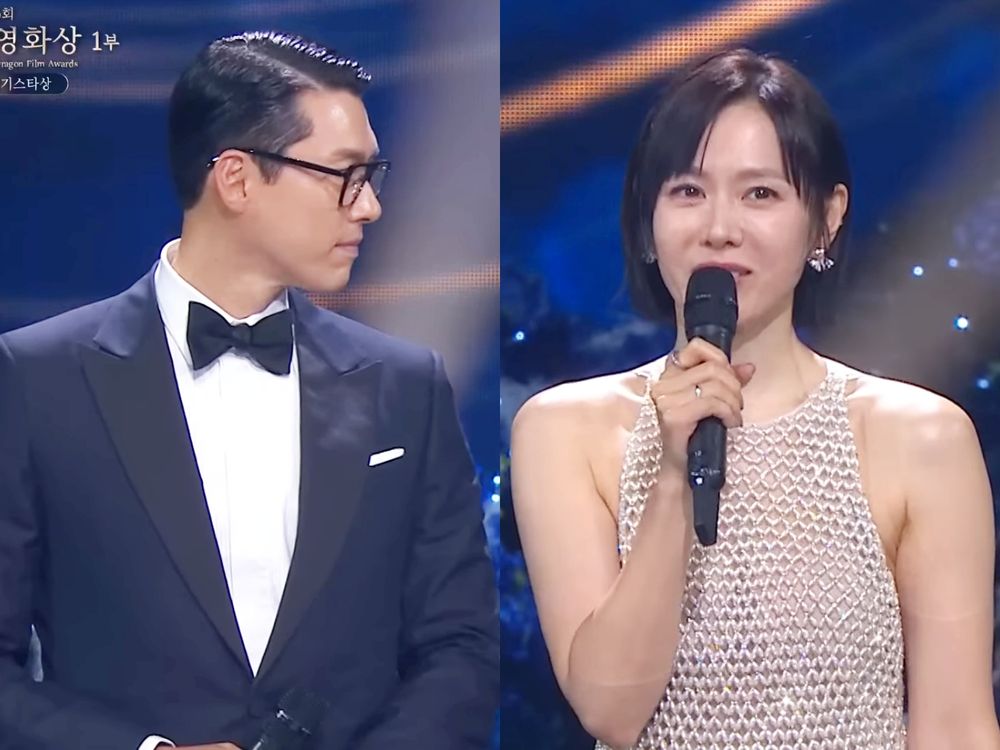 孫藝真、玄彬夫妻檔拿下《青龍獎》影帝影后！台上甜蜜互動太閃、孫仙戴的超美耳環找到了！-3