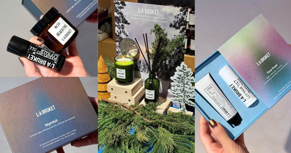 把北歐浪漫冬至帶來台！L:A BRUKET首推冬境之禮限量禮盒，椰香潤澤護唇棒、質感護手霜、雪松香氛蠟燭，太療癒了！-1