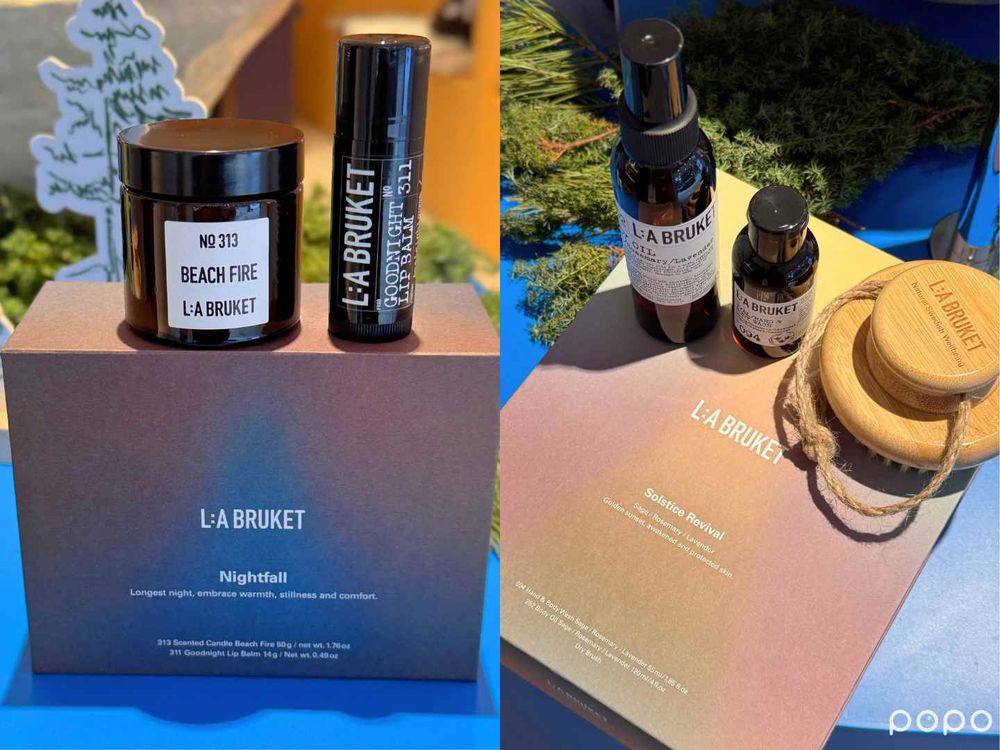 把北歐浪漫冬至帶來台！L:A BRUKET首推冬境之禮限量禮盒，椰香潤澤護唇棒、質感護手霜、雪松香氛蠟燭，太療癒了！-9