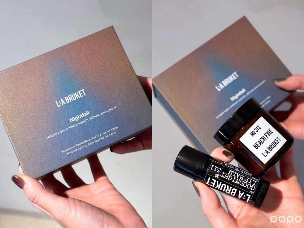 把北歐浪漫冬至帶來台！L:A BRUKET首推冬境之禮限量禮盒，椰香潤澤護唇棒、質感護手霜、雪松香氛蠟燭，太療癒了！-8