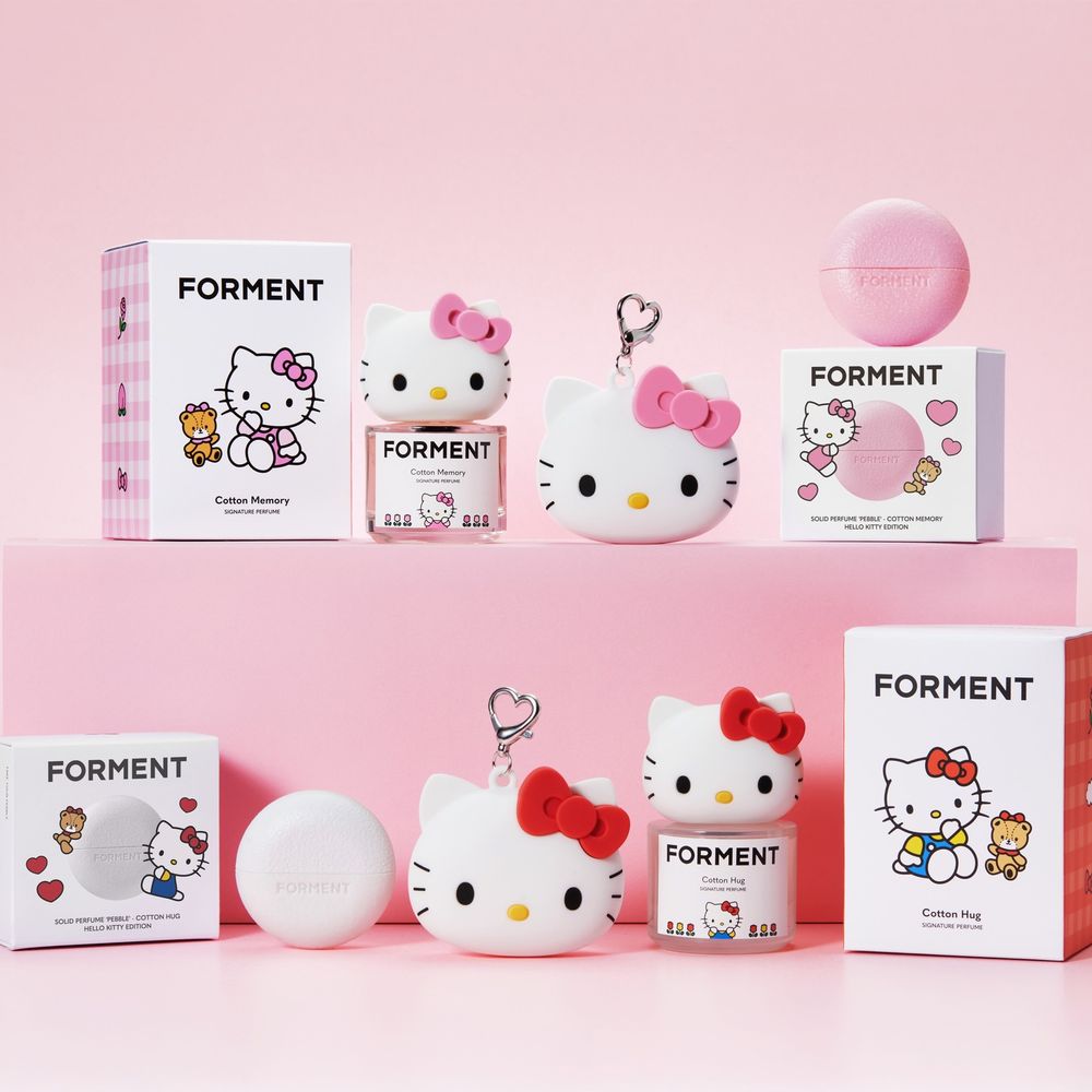 無嘴貓風潮來襲！Forment第二波HELLO KITTY固體香膏聯名登場，掛包包真的被萌暈！抹上就是行走的香香公主！-4